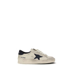 Beige Calf Leather Bos Taurus Athletic Sneakers