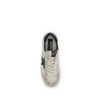 Beige Calf Leather Bos Taurus Athletic Sneakers