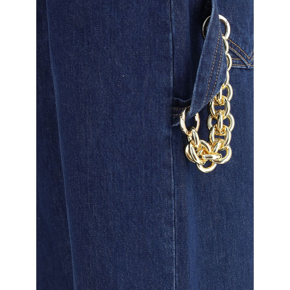Blue Cotton Jeans Denim
