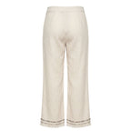White Cotton Women's Pants