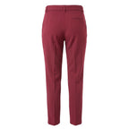 Red Polyester Women Pants