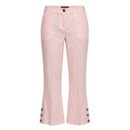 Pink Flax Women Pants