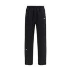 Black Cotton Athletic Pants