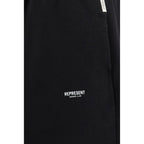 Black Cotton Athletic Pants