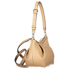 Beige Polyurethane Women's Bag
