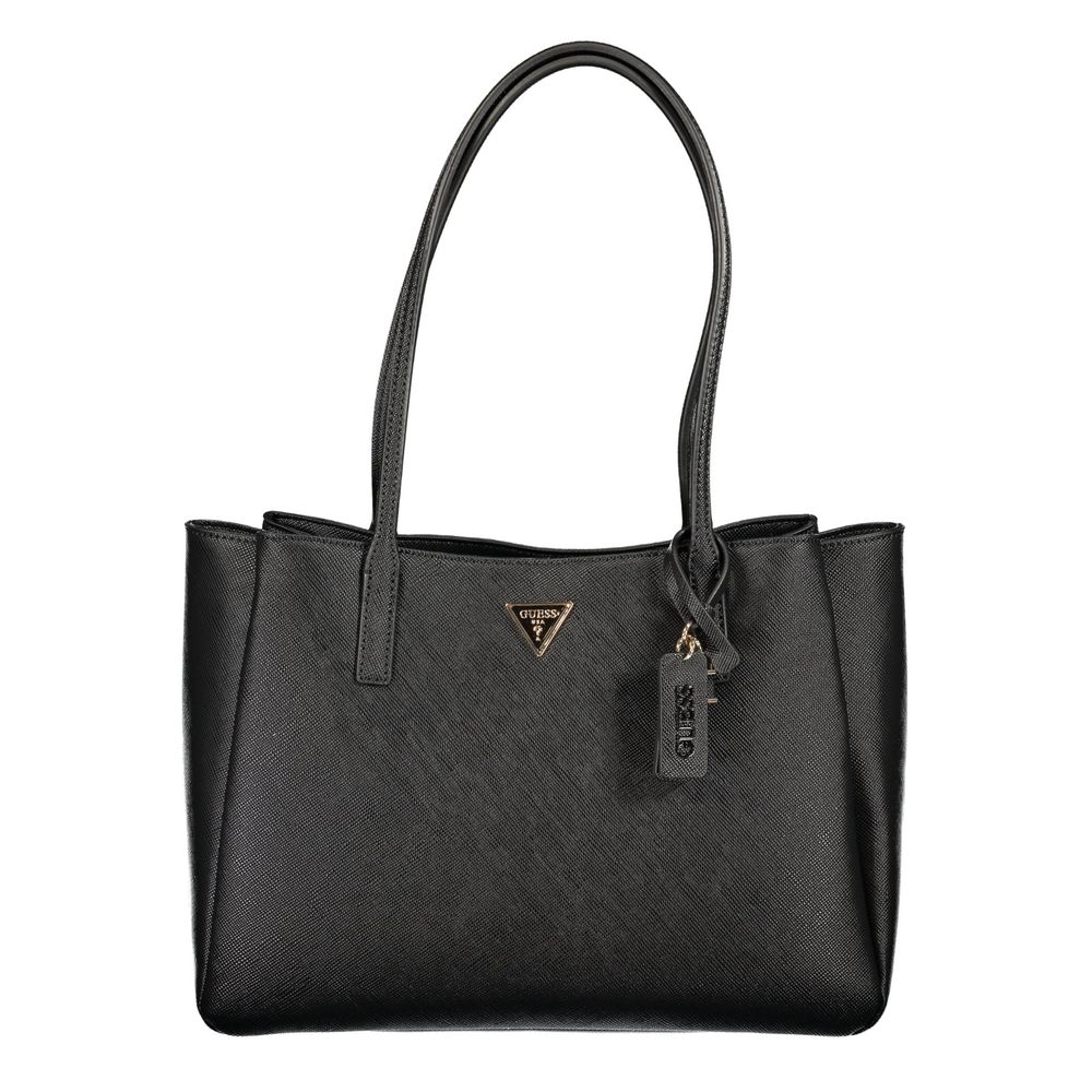 Black Polyurethane Women's Bag