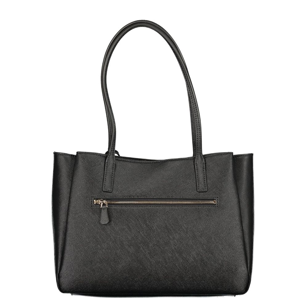 Black Polyurethane Women's Bag