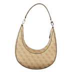 Beige Polyurethane Women's Bag