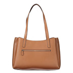 Brown Polyurethane Women's Bag