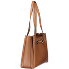 Brown Polyurethane Women's Bag