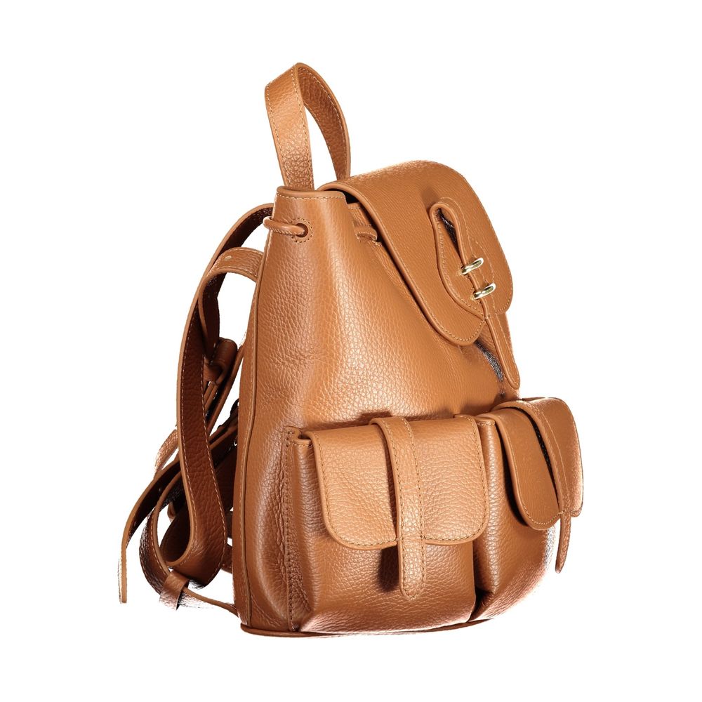 Brown Leather Backpack