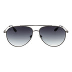 Gray Stainless Steel Sunglasses