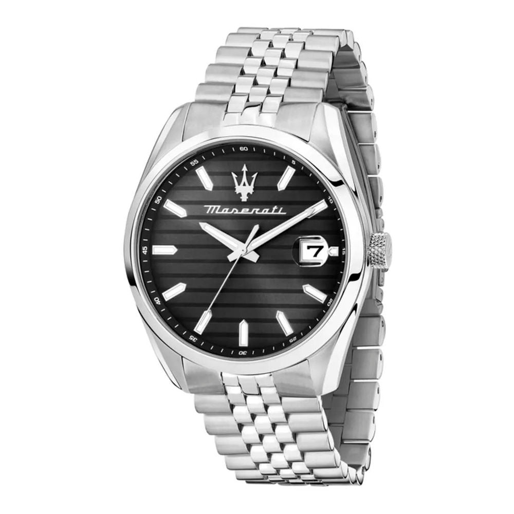 Gray Stainless Steel Dress Watch