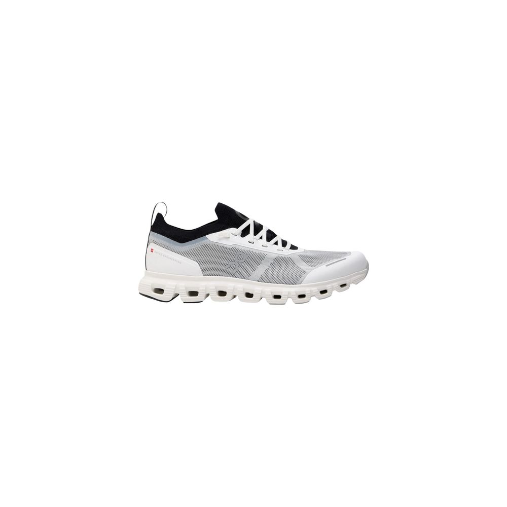 Black And White Synthetic Athletic Sneakers
