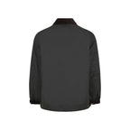 Bicolor Cotton Full-Length Jacket