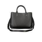 "Black Polyurethane Womens Bag"