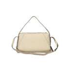 Beige Polyurethane Women's Bag