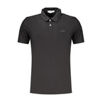 Black Cotton Men's Polo