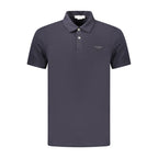 Blue Cotton Mens Polo Shirt