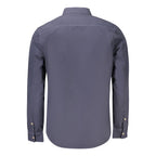 Blue Cotton Men's Shirt