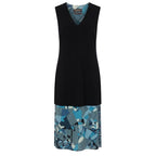 Blue Silk Women Dress