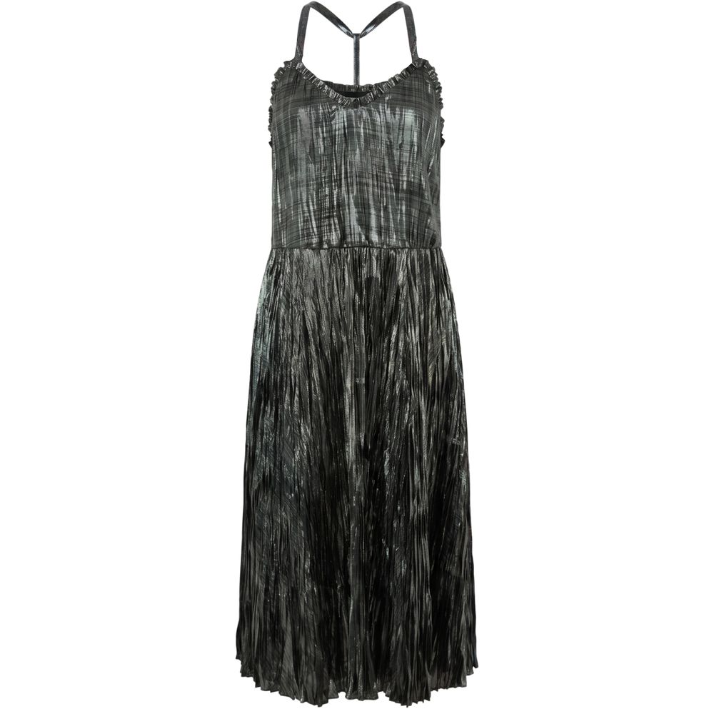 Black Polyester Women Dress