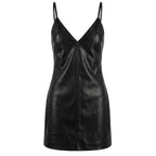 Black Polyester Women Dress