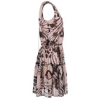 Pink Polyester Women Dress