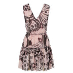 Pink Polyester Women Dress