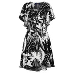 Black Polyester Women Dress