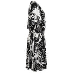 Black Polyester Women Dress