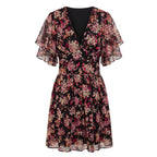 Black Polyester Women Dress