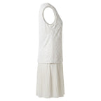 White Polyester Women Dress