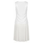 White Polyester Women Dress