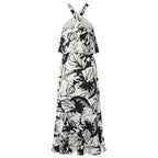 Black Polyester Women Dress
