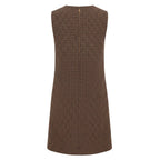 Beige Polyester Women Dress