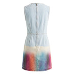Blue Cotton Women Dress