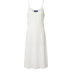 White Polyester Women Dress