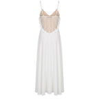 White Polyester Women Dress