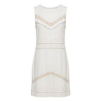 White Polyester Women Dress