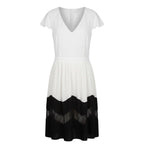 White Polyester Women Dress