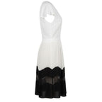 White Polyester Women Dress