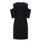 Black Polyester Women Dress