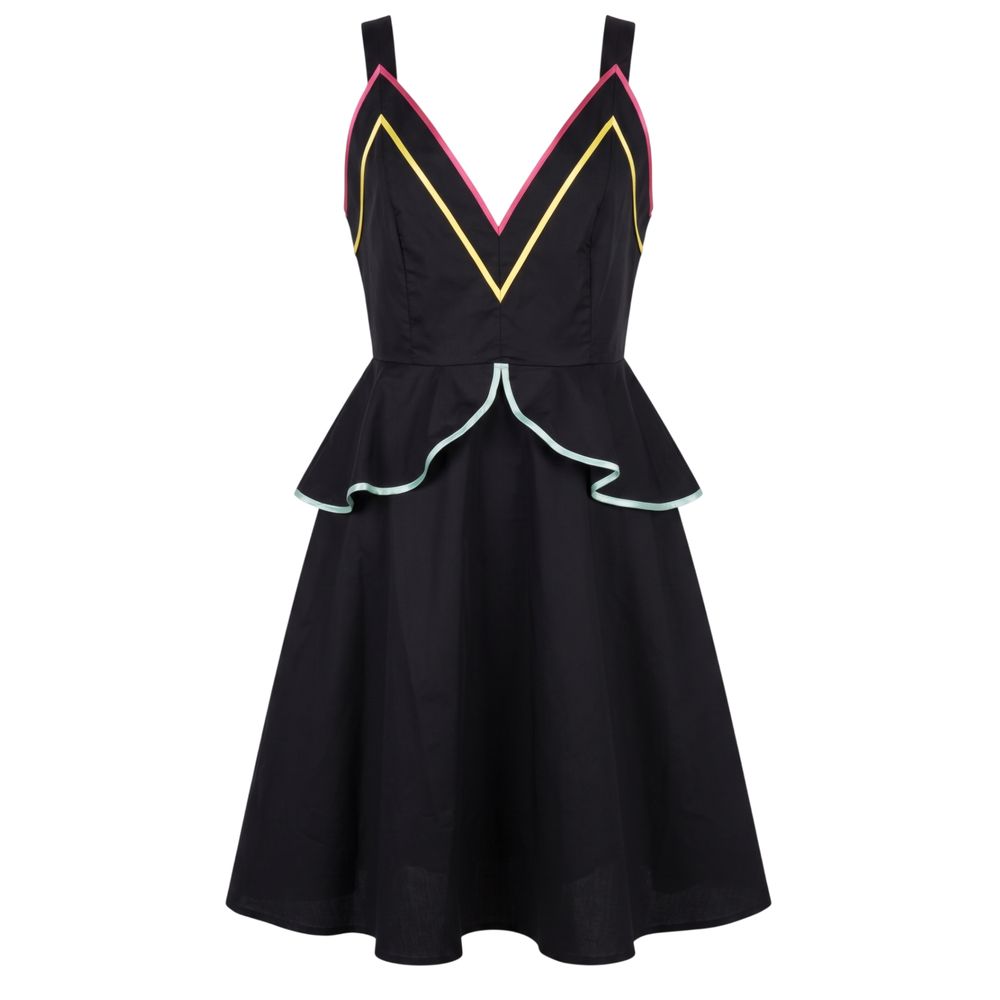 Black Cotton Women's Dress