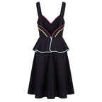 Black Cotton Women's Dress