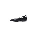 Black Polyester Platform Pumps