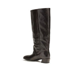 Brown Calf Leather Bos Taurus Flat Boots