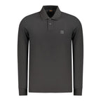 Black Cotton Men's Polo Shirt