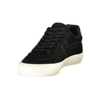 Black Polyurethane Men's Sneaker
