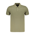 Green Cotton Men's Polo Shirt